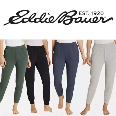 Eddie Bauer Women's Fleece Lounge Joggers Side Pockets Breathable Soft Stretch - Image 1 of 4