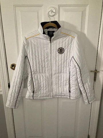 Women’s LG NHL BOSTON BRUINS Puffer Jacket Great Condition!! Cover