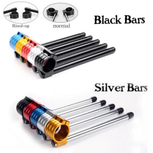 50/51/52/53/54/55mm Fork Clip-ons Handle Bars Riser Regular Handlebar Aluminum - Foto 1 di 6