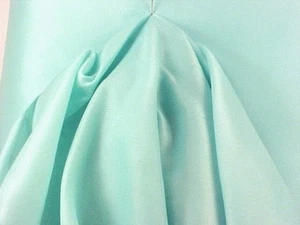 1 Yard Mint Green Crepon De Luxe Lining Fabric Material - Picture 1 of 3