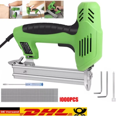 2000W Elektrischer Nagelpistole Tacker Gerader Klammer Set mit F30 1000 Nägeln - Bild 1 von 4