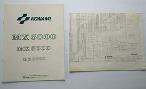 MX 5000 Arcade Manual y Hoja Esquemática 1987 Videojuego Reparación Papeleo - Imagen 1 de 4