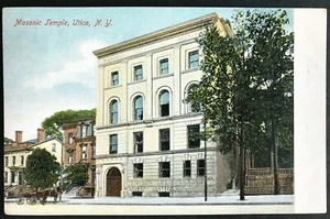 Masonic Temple, Utica, NY postally unused - Picture 1 of 2