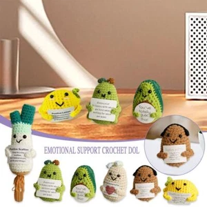 Positive Energy Support Handmade Crochet Dolls Potatoes Cucumber Dolls (ё C L3Z7 - Picture 1 of 23