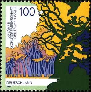 BRD FRG #Mi1918 MNH 1997 Deciduous Trees [1968a YT1750] - Picture 1 of 1