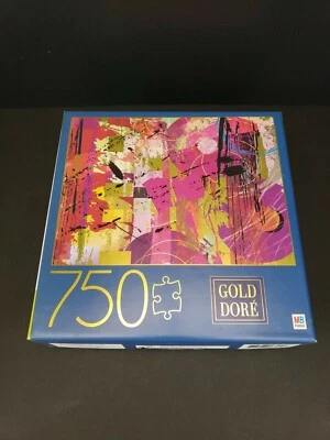 "ROMPECABEZAS Milton Bradley Gold Dore elementos geométricos 750 piezas 27"" x 20""" Foto 1 de 3