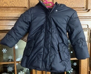 Topolino Gr.98 Warme Winterjacke Dunkelblau mit Eingestickter Schmetterlinge Neu - Bild 1 von 5