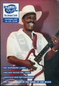tk- Blues magazines-BLUES & RHYTHM #154-November 2000-Superdisc label.5 Royales - Imagen 1 de 1