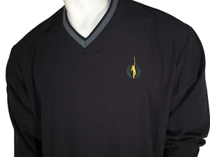 Jack Nicklaus Large Black Poly/Spandex Packable Pullover Jacket Bears Club Logo - Picture 1 of 6