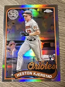 2024 Topps cromo - HESTON KJERSTAD - 1989 35 aniversario refractor RC 89CB-18 - Imagen 1 de 2