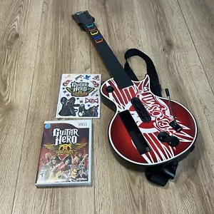 Guitarra Wii Guitar Hero Les Paul Aerosmith ¡Con Correa, Juego y Pegatinas! Rockband - Imagen 1 de 10