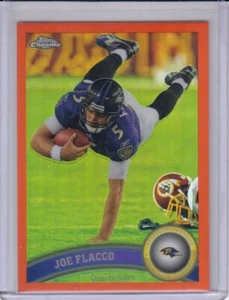 !!! JOE FLACCO TOPPS CHROME ORANGE REFRACTOR FOOTBALL CARD $$ - Picture 1 of 1