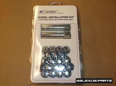 Lexus CT200H OEM F-SPORT WHEEL LOCK INSTALLATION KIT (Chrome) PTR27-30010 - Image 1 of 2