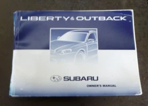 Subaru Liberty Outback 4th Gen 9/03-6/06 Owners Manual (2003) - Picture 1 of 6
