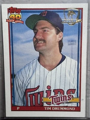 1991 Topps Operation Desert Shield #46 Tim Drummond Minnesota Twins NM - Image 1 of 2