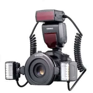 YONGNUO YN24EX E-TTL Dual head Macro Flash LCD Speedlite for Canon Camera Studio - Picture 1 of 8