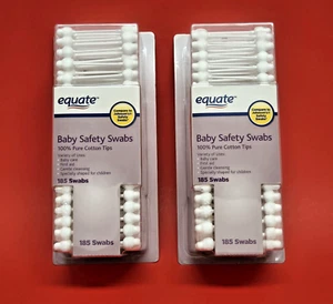 Equate Baby Sicherheitstupfer, je 185 Stück, 2er-Pack Paket - Bild 1 von 4