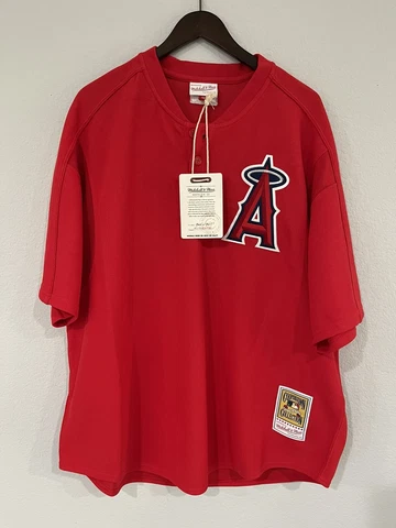 Anaheim Angels Vladimir Guerrero Mitchell Ness Red 2004 Authentic BP Jersey XXL Cover