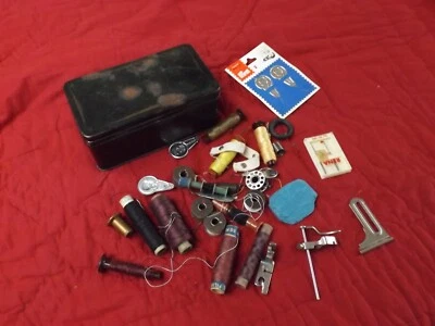Boite Coffret Fer Mercerie Ancienne FIL Canettes - Photo 1/4