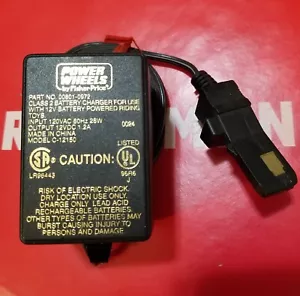 Power Wheels Charger AC DC 12VDC 1.2A Grey Battery 00801-0972 12V 1A C-12150 - Picture 1 of 3