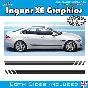 Jaguar XE XF Side Custom Stripes R Sportbrake Decals Stickers Graphics 007 - Picture 1 of 4