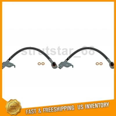 2 Rear Brake Line Brake Hose Fits Ford Crown Victoria 4.6L - Image 1 of 4