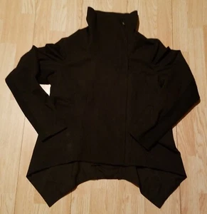 Simply Vera Wang Full Zip Jacket Women XL Black Collared Long Sleeve - Picture 1 of 10
