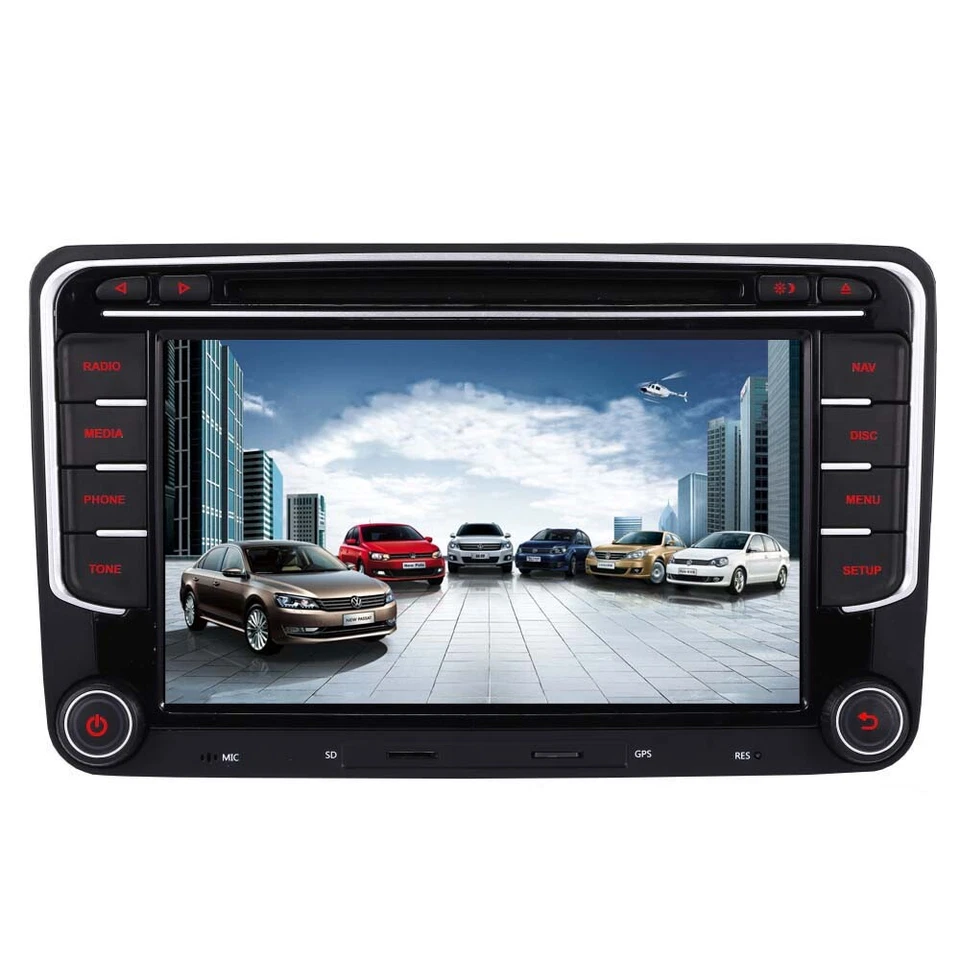 7"Car Stereo for VW Golf MK5 MK6 Jetta GPS Sat Nav DSP Head Unit RCD360 DAB+ DVD - Image 1 of 4