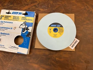 Norton 7660704655 Grinding Wheel 8" diameter 3/4" width x 1" w/ bushings - Picture 1 of 8