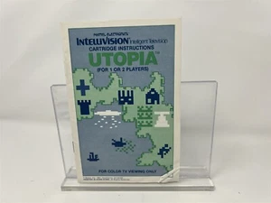Utopia - Intellivision - Instruction Manual Booklet Only - Imagen 1 de 1