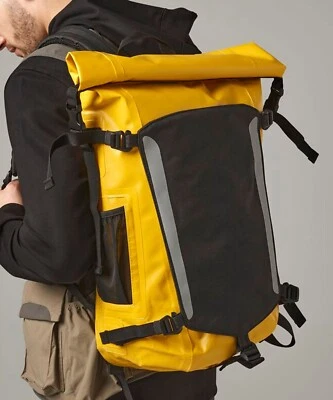 Gelb/Schwarz - 25 Liter wasserdichter Rucksack - Bild 1 von 4
