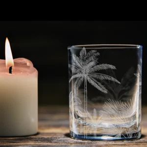 TROPICAL JUNGLE FLORA Shot Glass - Picture 1 of 3