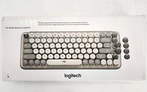 Logitech POP Keys Wireless Mechanical Emoji Keyboard #920-011232 Mist - Picture 1 of 5