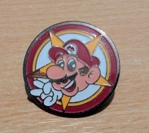 Vintage Official Nintendo 1992 Mario Enamel Pin Badge - Picture 1 of 3