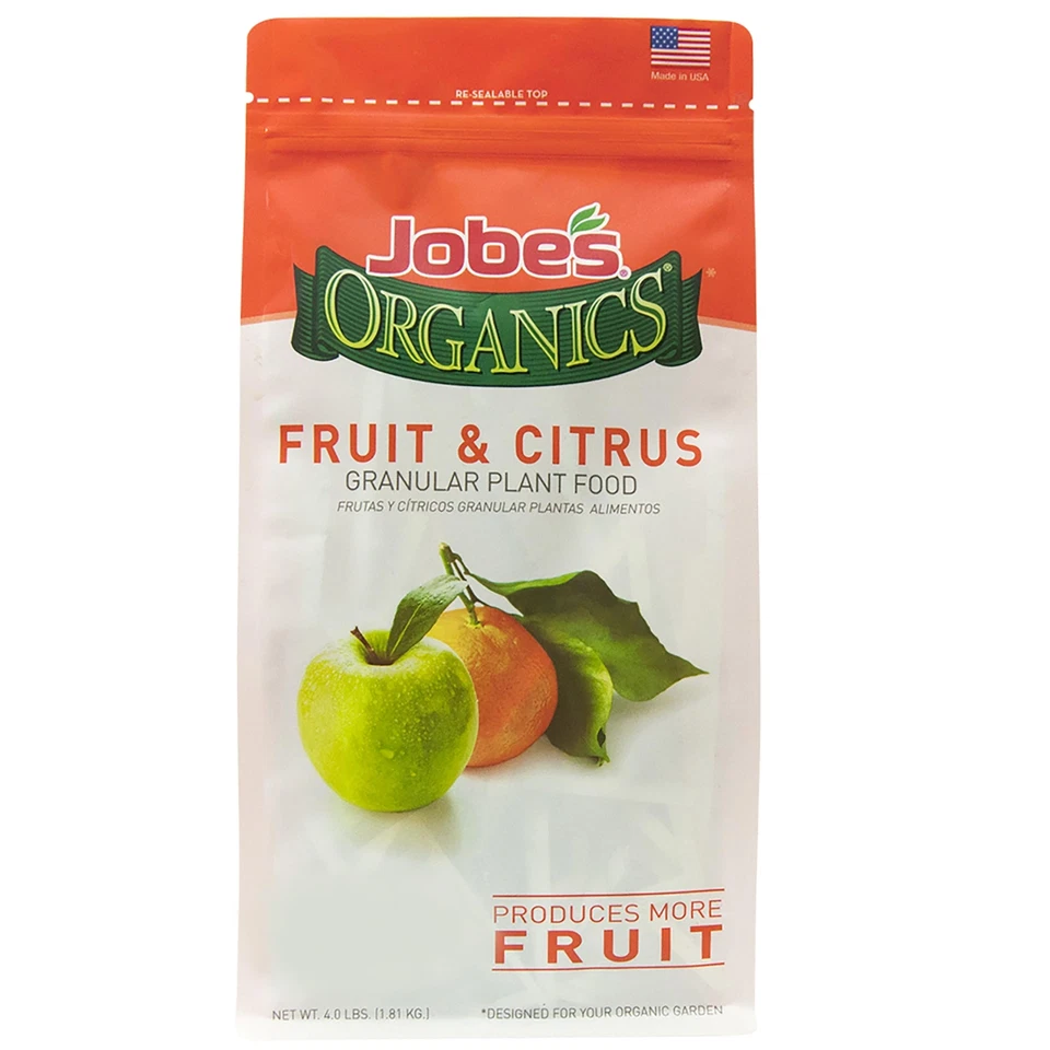 Jobe's Organics 4 libras Frutas Cítricos Fertilizante Gránulos OMRI Listado Orgánico NP... Foto 1 de 4