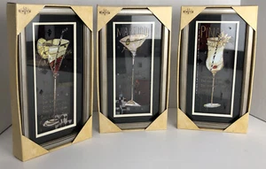 3 neue Ansicht Dimension Glas Wanddekoration - Cocktails Edition 11x6 - Bild 1 von 8