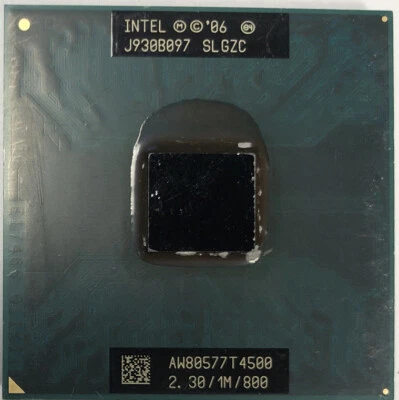 Intel Pentium T4500 Dual-Core 2.3GHz 1MB 800MHz Socket P SLGZC CPU Processor - Image 1 of 2