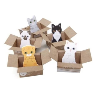 Kitten Cats Cute Mini Sticky Notes Pad Novelty Page Markers Bookmark Memo Index - Picture 1 of 16