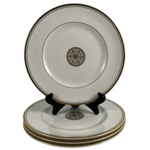 Royal Doulton Oxford Gold Salad Plates Set of 4 VTG New Romance Gold Trim - Picture 1 of 11
