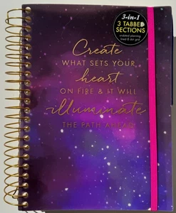Markings By C. R. Gibson 3-IN-1 Notebook Journal Undated Planner Ruled Grid - Picture 1 of 8