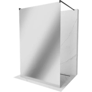 Mexen Kioto Duschwand 120x200 cm, Spiegelglas, Schwarz, freistehend - Bild 1 von 6