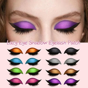 Lazy Eye Shadow Eyelash Patch,3-In-1 Eye Makeup Stickers ۞ - Picture 1 of 13