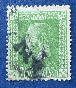 1915 New Zealand 1/2d Green Stamp. King George V. Fine Used. - Picture 1 of 4