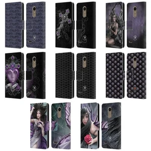 OFFICIAL ANNE STOKES DARK HEARTS LEATHER BOOK WALLET CASE COVER FOR LG PHONES 1 - Picture 1 of 7