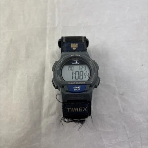 Timex Ironman Watch Men Indiglo Black Digital Day Date 10 Lap Strap Need Change - Picture 1 of 6