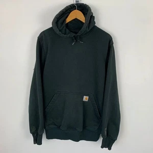 Carhartt Hoodie Mens Small Original Fit Black Hooded Sweatshirt Pocket - Picture 1 of 15