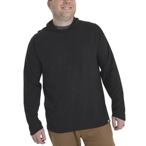 Realtree Langarm Performance Angeln Sonne Hoodie, schwarz, Herren UPF 40+ - Bild 1 von 3