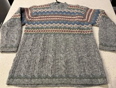 Suéter tejido a mano Lauren Ralph Lauren lana/alpaca corderos lana cable pequeño Foto 1 de 4