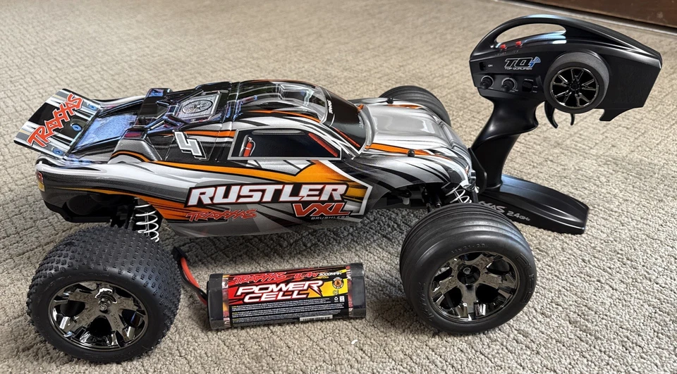 Traxxas Rustler 2wd VXL Brushless Stadium Truck w TQi / Remote Battery New - Image 1 of 4