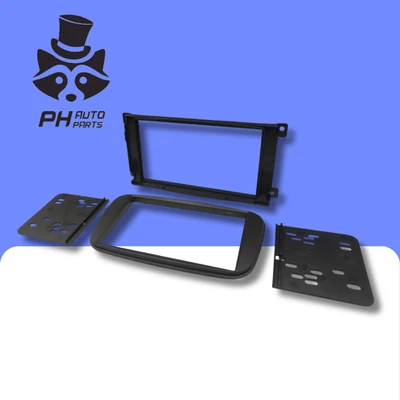 Ford Galaxy and S-Max 2006-2015 Radio Fascia Adapter Panel Double DIN MATT BLACK - Image 1 of 4